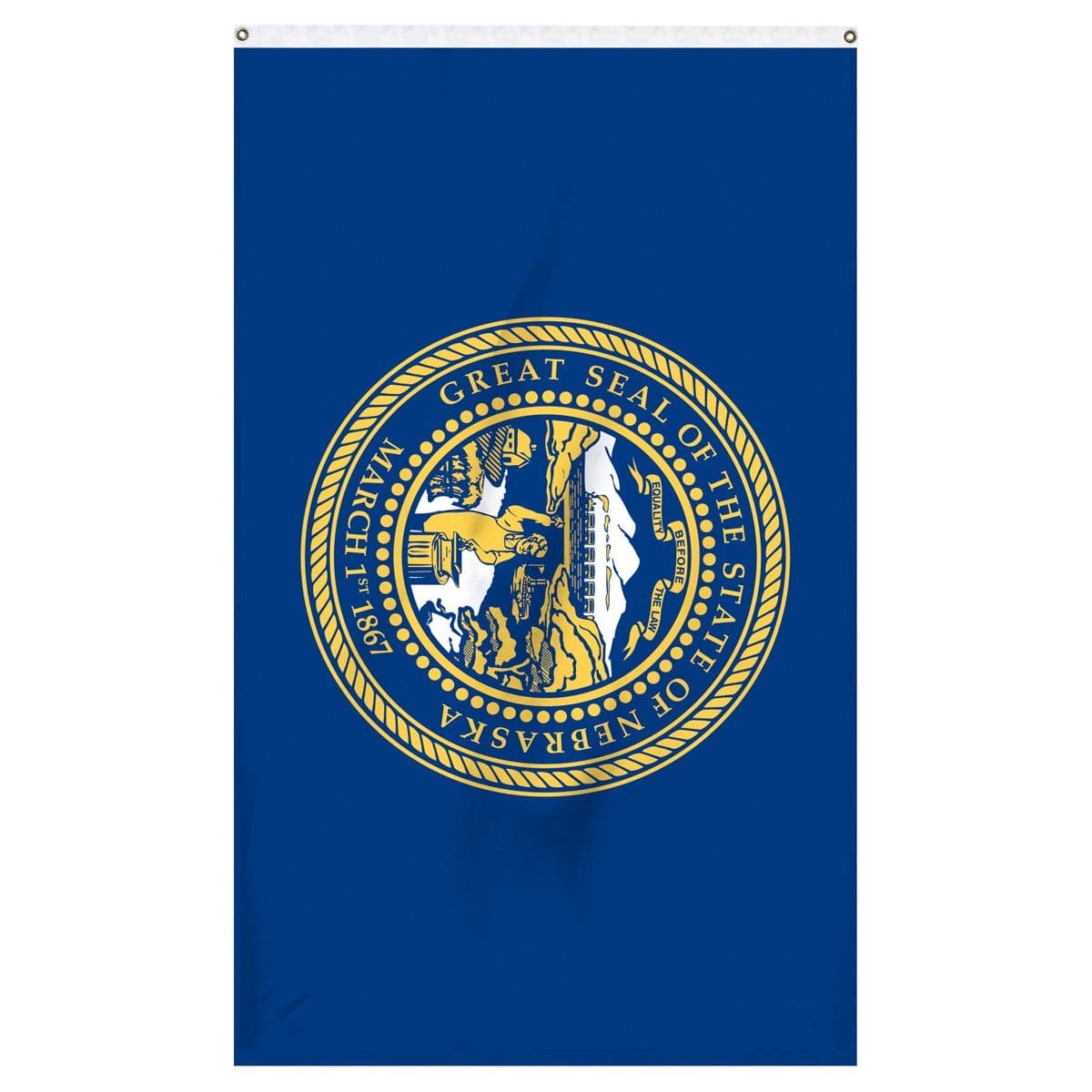 Nebraska State Flag - detailed view