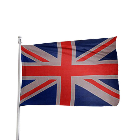 High-quality 3'x5' nylon UK Union Jack flag by Atlantic Flagpole, featuring vibrant colors and durable material.