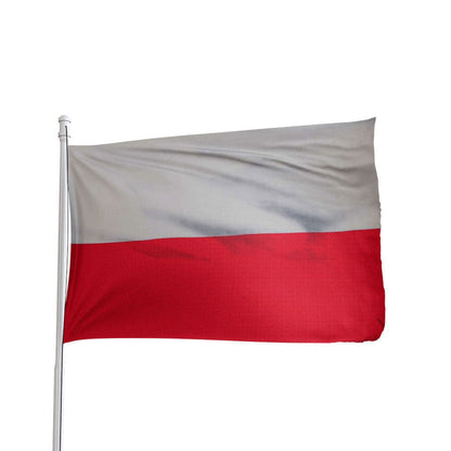 Poland Flag 3x5 Ft - Nylon Polish National Flag with Brass Grommets - product view