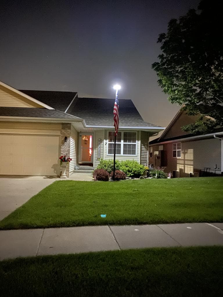 TelePatriot 800 Series Solar Flagpole Light - 200 LED Waterproof IP65 - color options