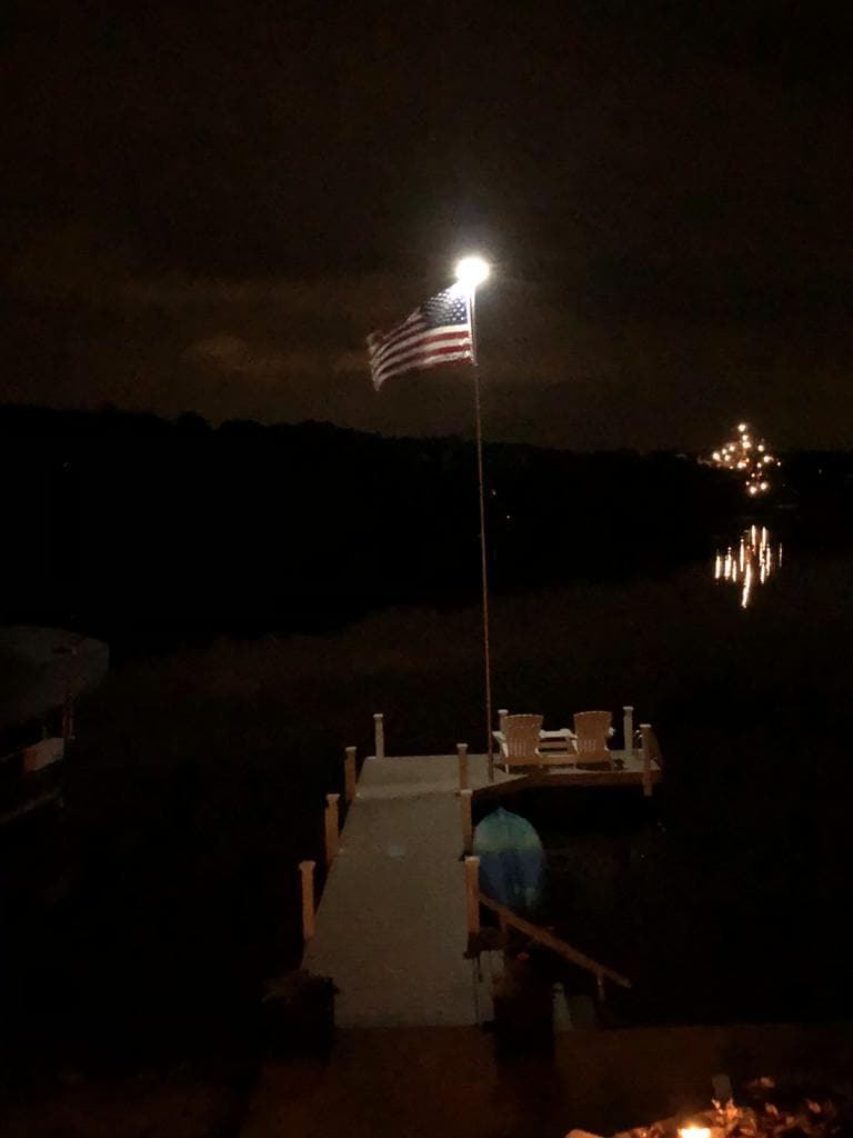 TelePatriot 800 Series Solar Flagpole Light - 200 LED Waterproof IP65 - product view