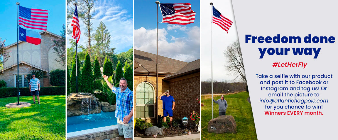 Atlantic Flag and Pole customer view promotional banner