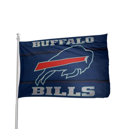 Buffalo Bills NFL flag, durable nylon, 3x5 feet, featuring team logo and colors, by Atlantic Flag & Pole Inc.