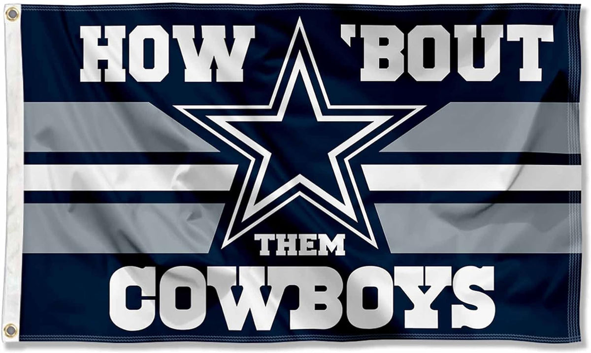 Dallas Cowboys Official NFL Flag 3x5 Durable Nylon - packaging view