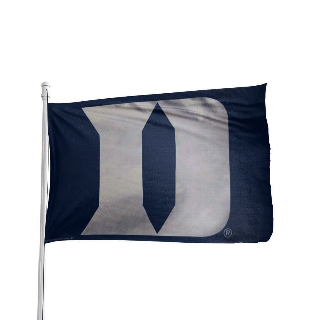 Duke Blue Devils 3x5 flag in blue and white, premium fabric by Atlantic Flag & Pole Inc.