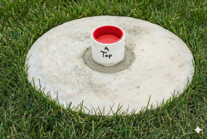 ABS ground sleeve for telescoping flagpole, suitable for 2.5" and 3" diameter, by Atlantic Flag & Pole Inc.