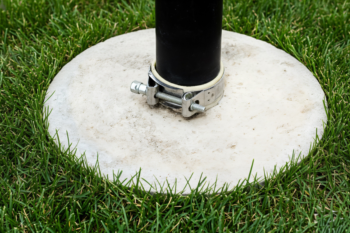 ABS ground sleeve for telescoping flagpole, suitable for 2.5" and 3" diameter poles, by Atlantic Flag & Pole Inc.
