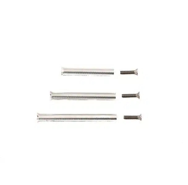 Silver flagpole post fastener set by Atlantic Flagpole for 15ft to 20ft flagpoles.