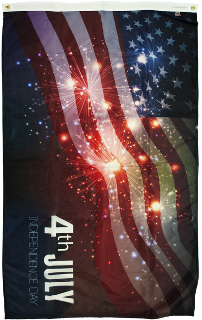 July 4th Flag for flagpole for sale online front
