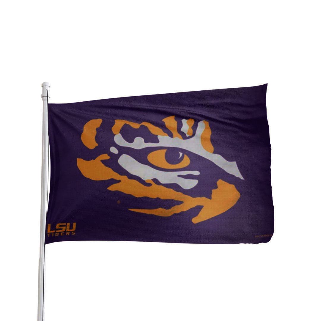 LSU Tigers 3x5 Flag - Premium Deluxe NCAA Team Flag with Grommets - product view