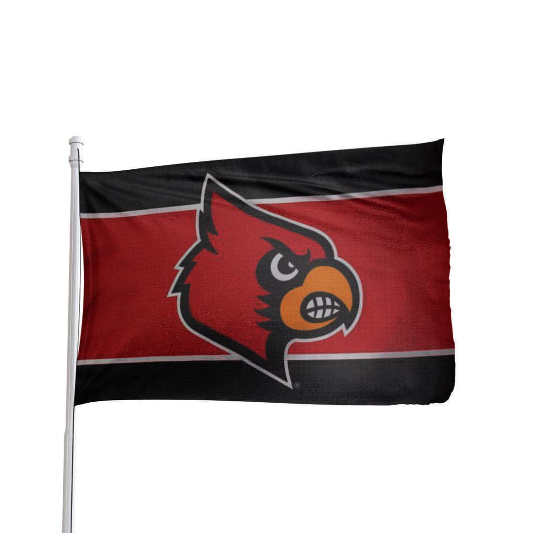 Louisville Cardinals 3x5 Flag - Premium NCAA Deluxe Team Flag - product view
