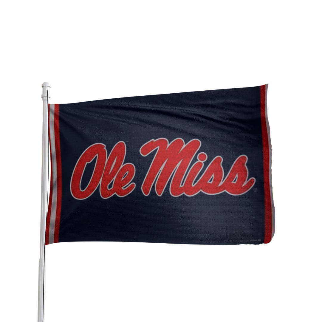 UNLV Rebels 3x5 premium deluxe flag in scarlet and gray with team logo, by Atlantic Flag & Pole Inc.