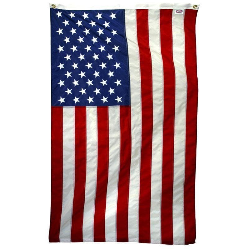 Premium American-Made Nylon US Flag - All Sizes (2'x3' to 30'x60') - in-use demonstration