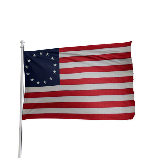 Betsy Ross 13 Star Circle Flag, premium nylon, 3x5 feet, featuring classic American colonial design.