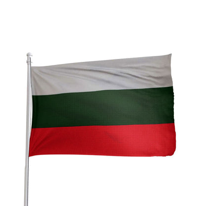 Bulgaria national flag 3x5 ft made of 100% nylon with brass grommets by Atlantic Flag & Pole Inc.