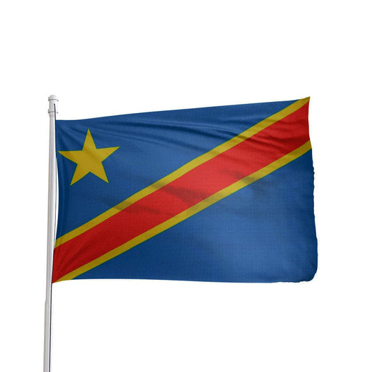 The Democratic Republic of the Congo (DRC) Flag - product view