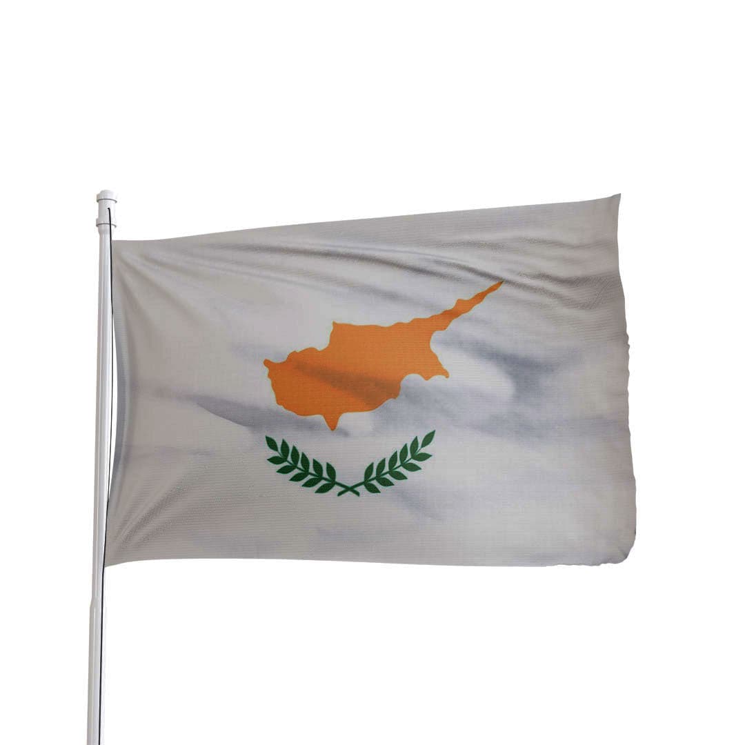 Cyprus flag 3x5 feet, authentic nylon with brass grommets, by Atlantic Flag & Pole Inc.