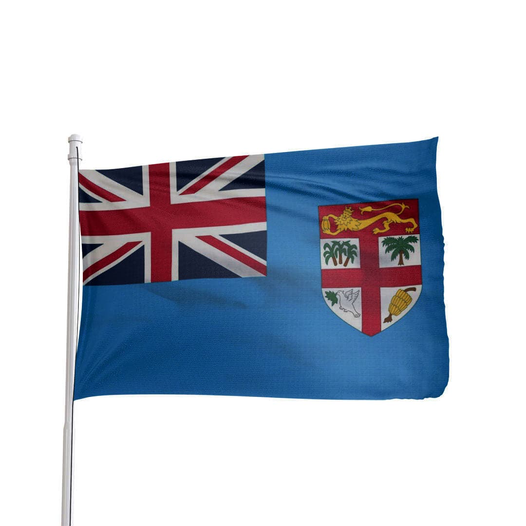 Fiji flag 3x5 feet in premium nylon with brass grommets and canvas heading by Atlantic Flag & Pole Inc.