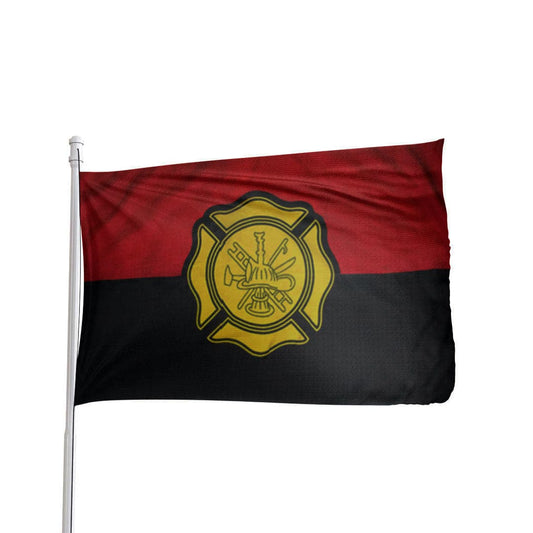 3x5 durable nylon Fallen Firefighter Remembrance Flag with brass grommets by Atlantic Flag & Pole Inc.