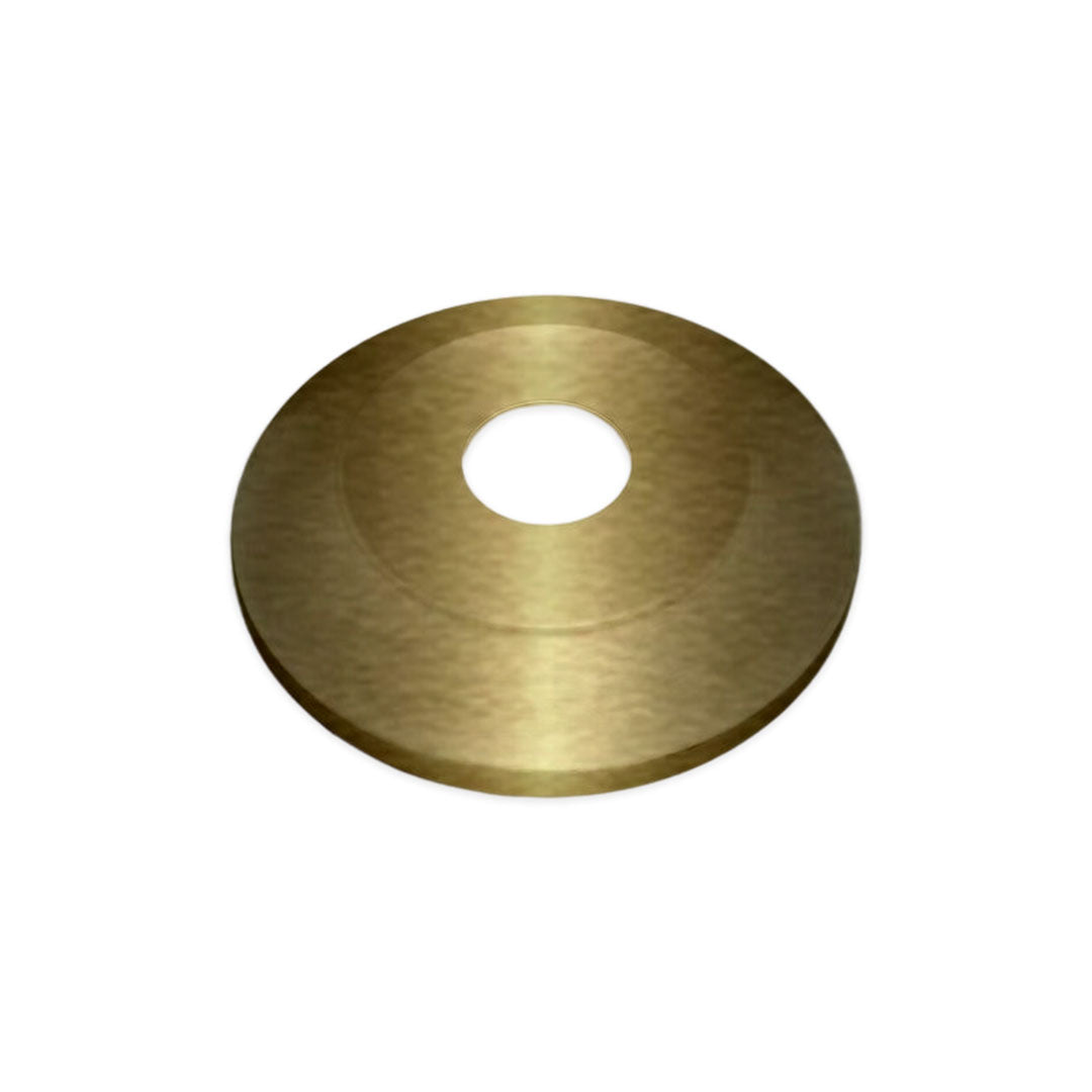 Gold flash collar for flagpole, 3-inch size, by Atlantic Flag & Pole Inc., durable metal design for mounting