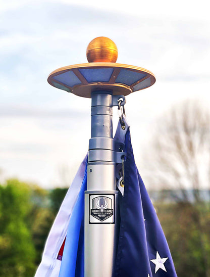 TelePatriot 800 Series Solar Flagpole Light - 200 LED Waterproof IP65 - packaging view