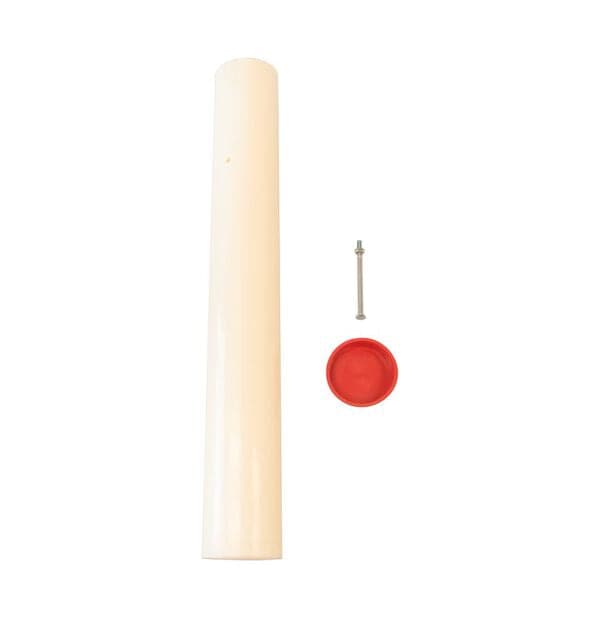 16' ground sleeve for 15' flagpole, durable steel construction, by Atlantic Flag & Pole Inc.