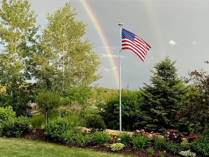 Premium American-Made Nylon US Flag - All Sizes (2'x3' to 30'x60') - close-up detail