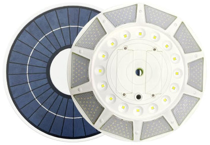 Atlantic Flagpole 2200 Lumen Solar Flagpole Light with 240 LED array and 20-hour battery, ideal for American flag illuminati