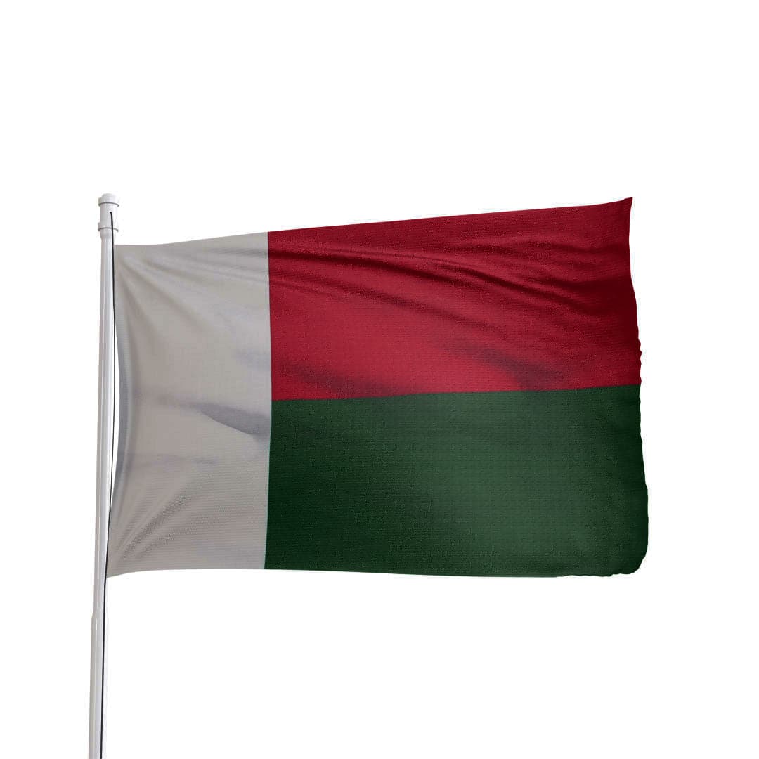 Madagascar flag 3x5 ft in nylon with brass grommets by Atlantic Flag & Pole Inc.