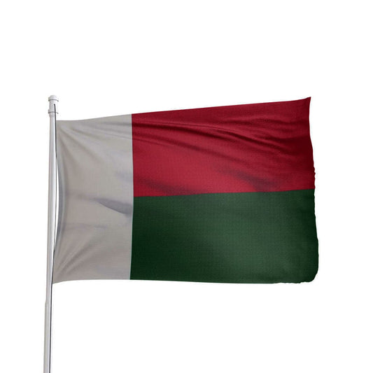 Madagascar flag 3x5 ft in nylon with brass grommets by Atlantic Flag & Pole Inc.