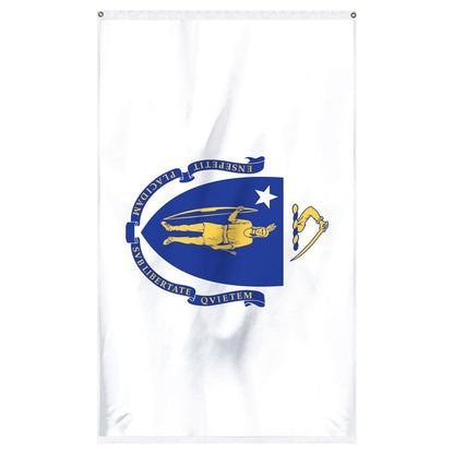 Massachusetts State Flag - detailed view