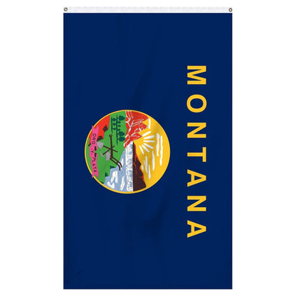 Montana State Flag - detailed view