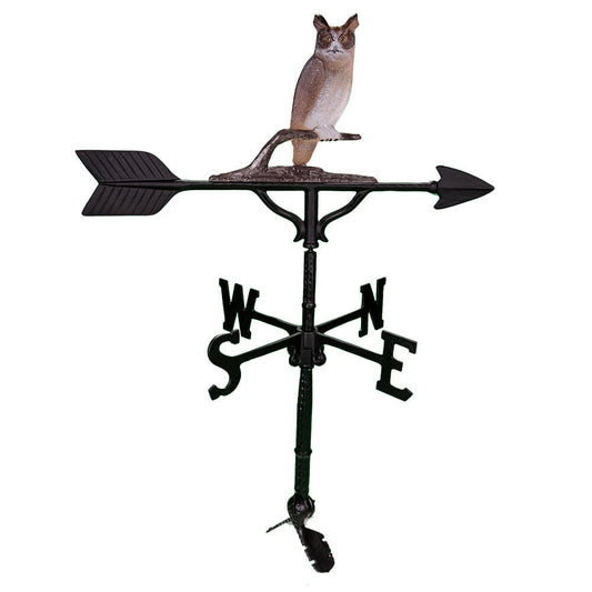 natural colored owl weathervane