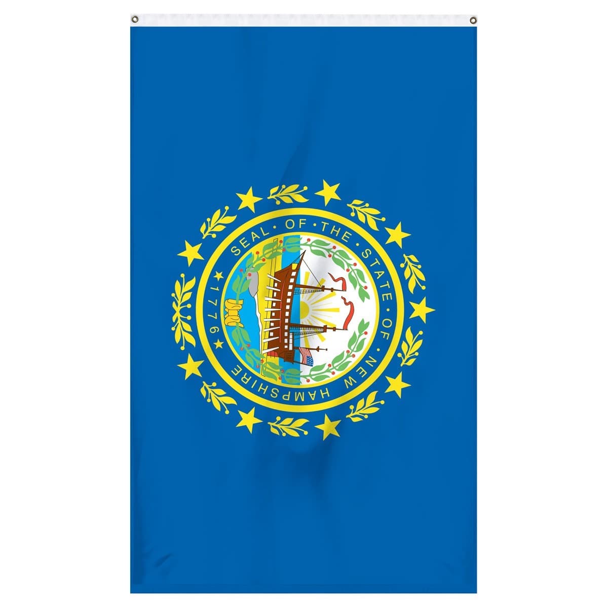 New Hampshire State Flag - detailed view