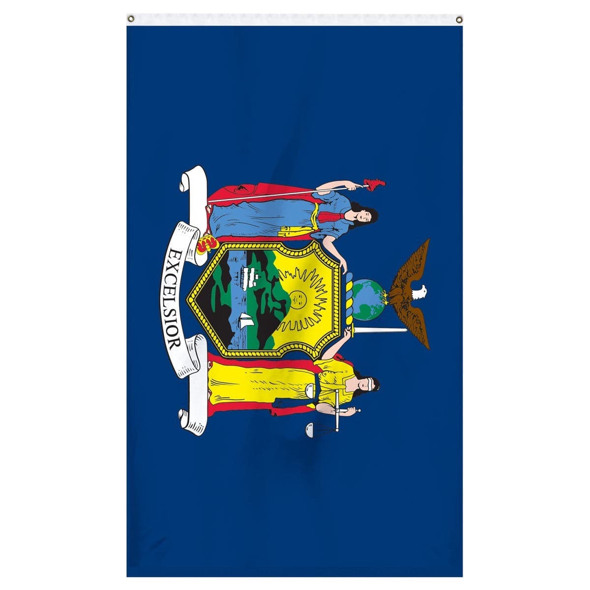 New York State Flag - detailed view
