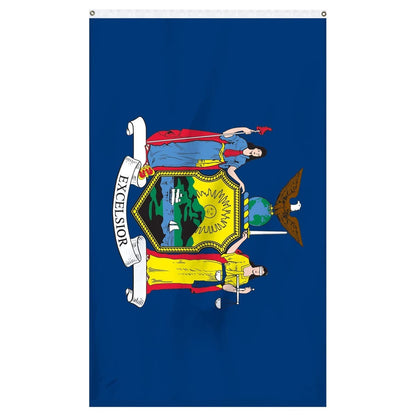 New York State Flag - detailed view