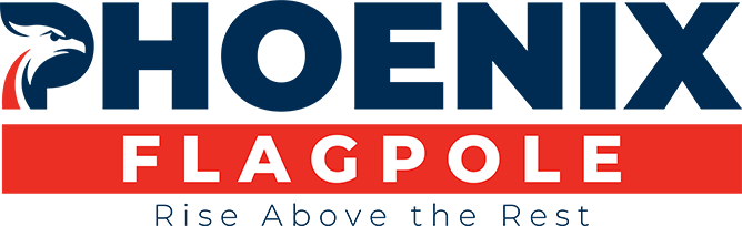 Phoenix flagpole system logo by Atlantic Flag and Pole