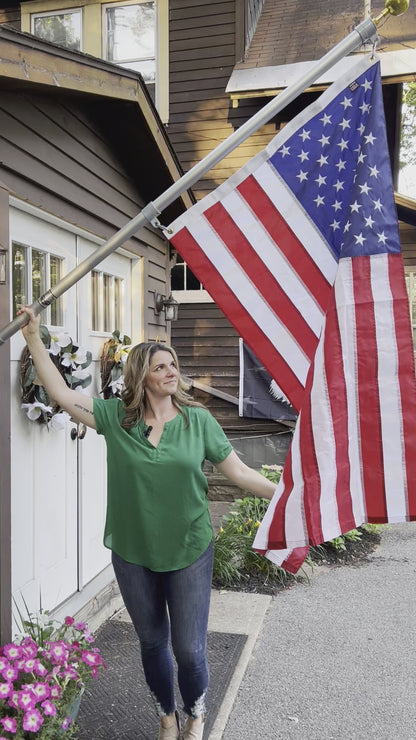 Nylon American Flag — Fade-Resistant Made in USA