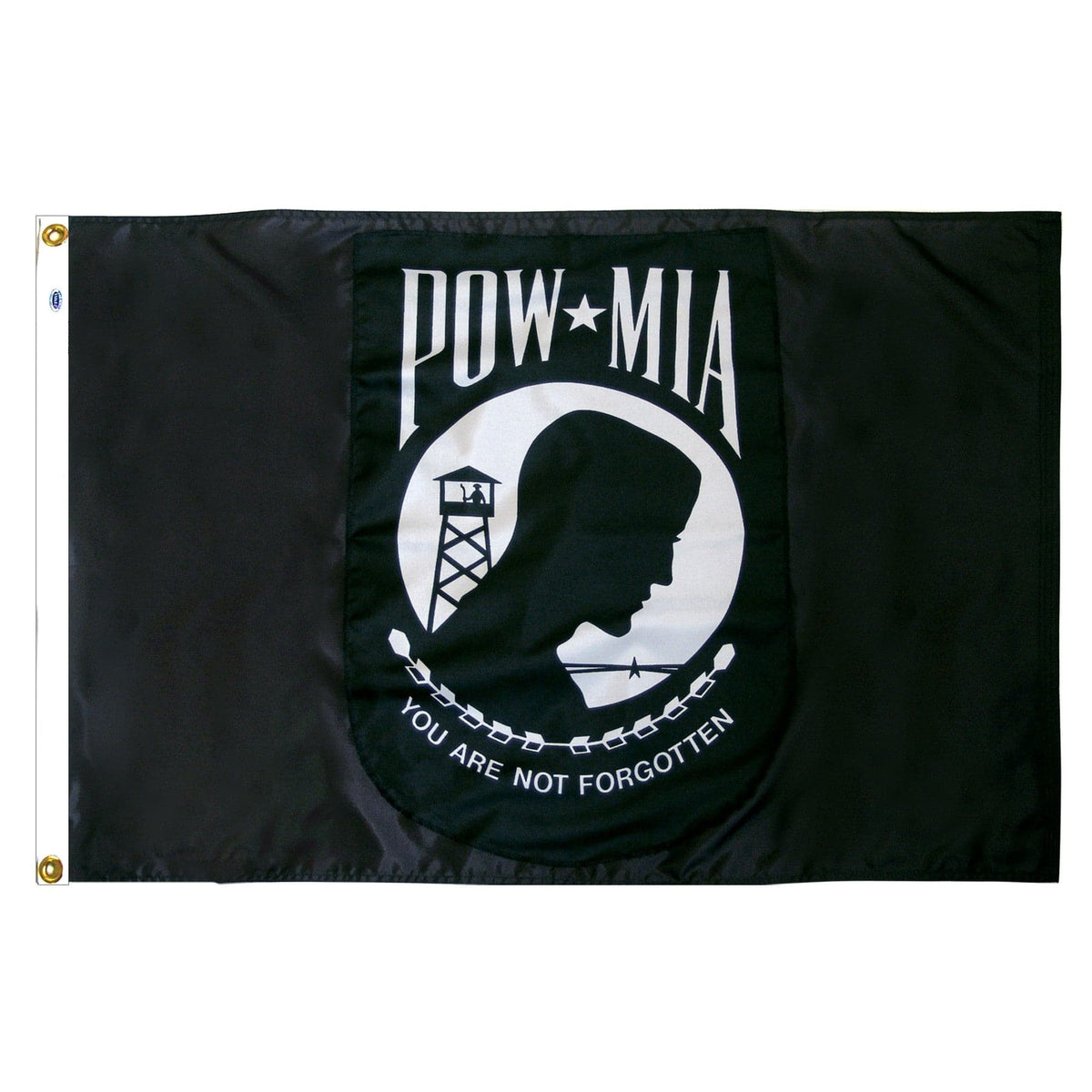 POW/MIA Flag DURAFLIGHT - Durable Outdoor Memorial Flag 3x5 - side angle