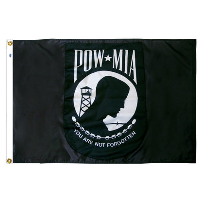 POW/MIA Flag DURAFLIGHT - Durable Outdoor Memorial Flag 3x5 - side angle
