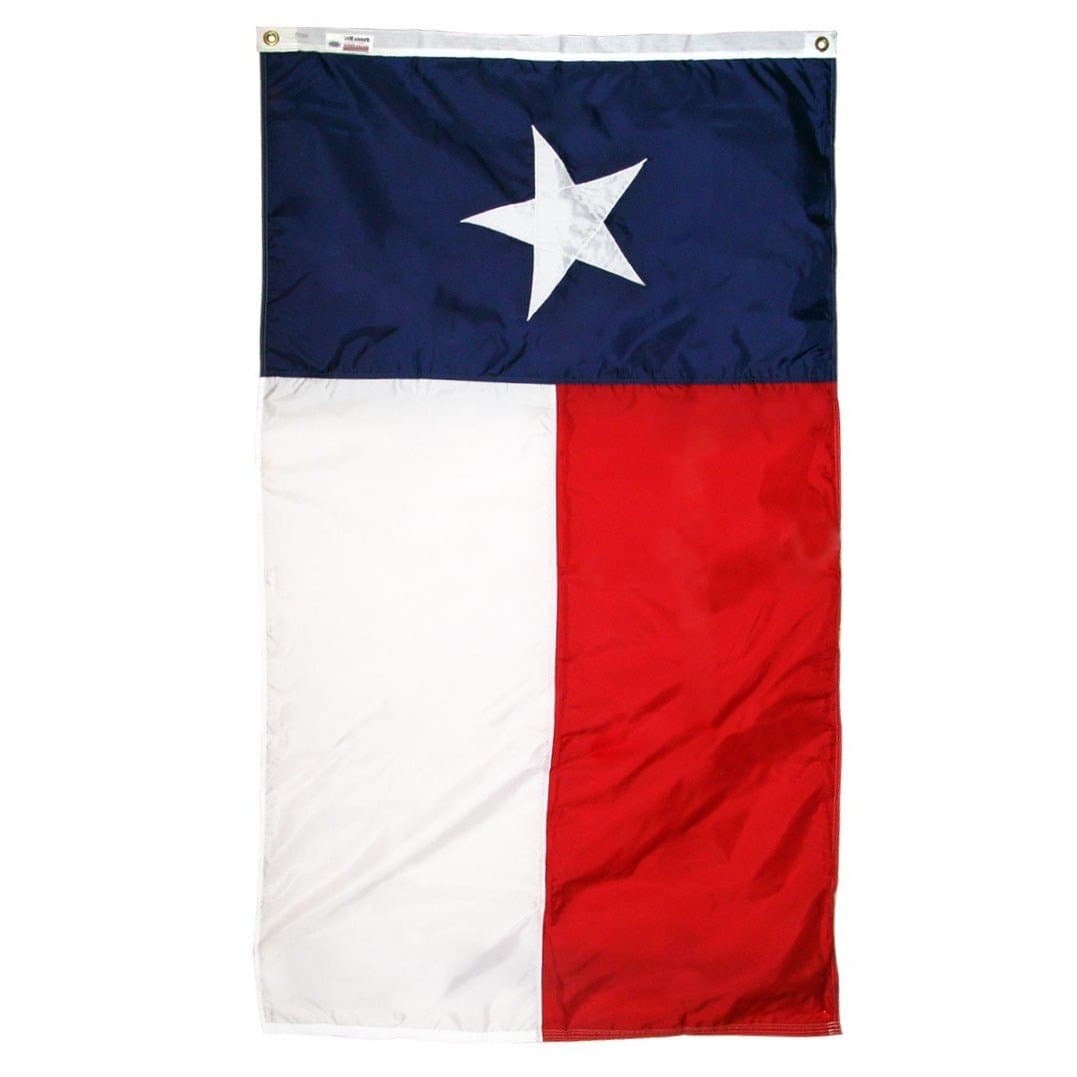 Texas State Flag - side angle