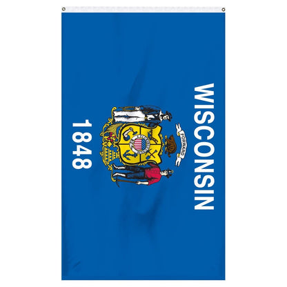 Wisconsin State Flag - detailed view